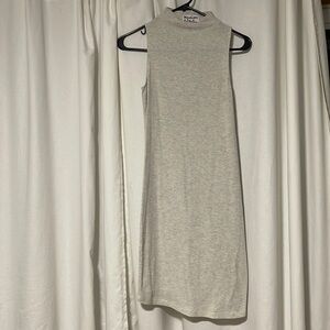 Madison and Berkeley mock neck ribbed dress